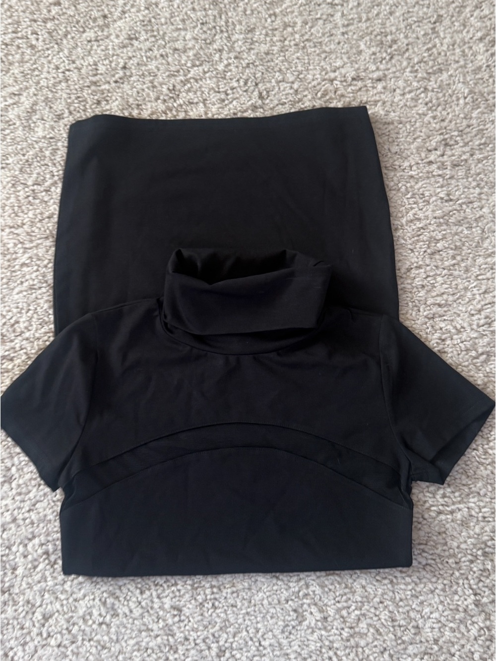 Castro Black Mock Neck dress
